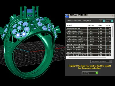 ANTIQUE DIAMOND RING 3D PRINTABLE MODEL 3D print model