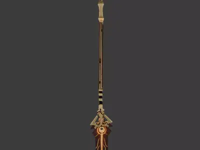 Staff Of The Scarlet Sands 3D model
