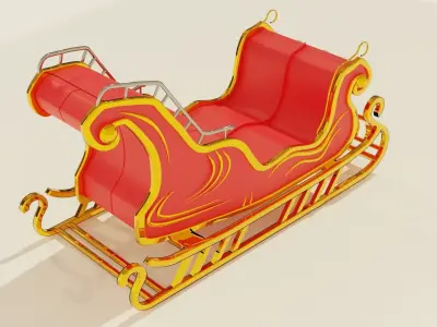 Christmas sleigh 3D model order