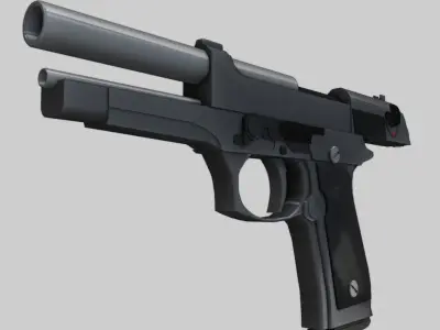 BERETTA pistol 3D model buy