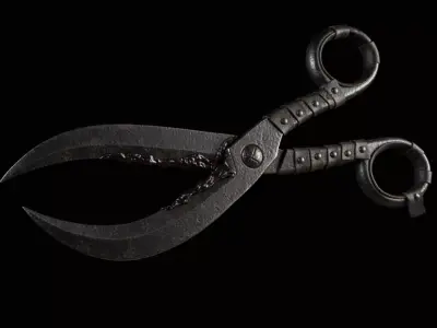 Rustic Shears Low-poly 3D model
