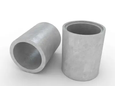  Concrete Pipes 3D model
