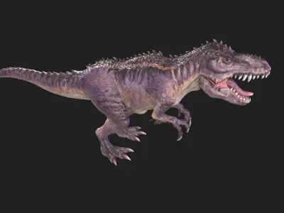 Dinosaur animation Low-poly 3D model