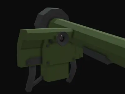 Javelin Missile Launcher Low Poly Low-poly 3D model
