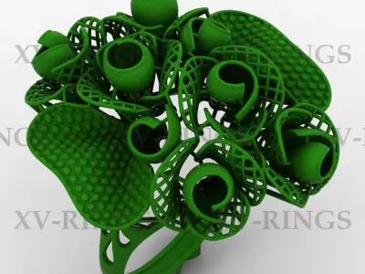 NEW TURKISH RING XV-37 3D print model