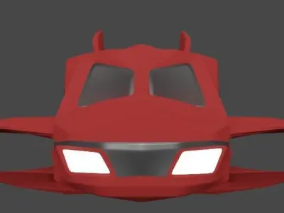 just a random spaceship Free 3D model