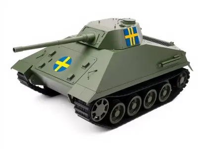 Swedish Army Tank model pack Low-poly 3D model
