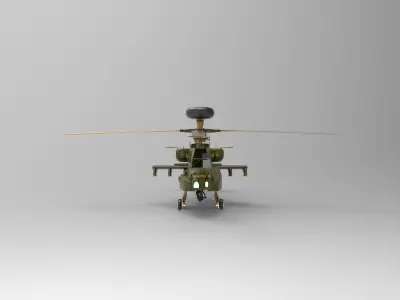 AH-64 Apache Helicopter 3D model by Hafcoy
