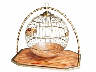 Bird cage 3D model purchase