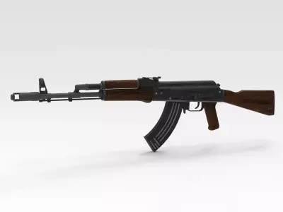 Assault Rifle Low-poly 3D model shop