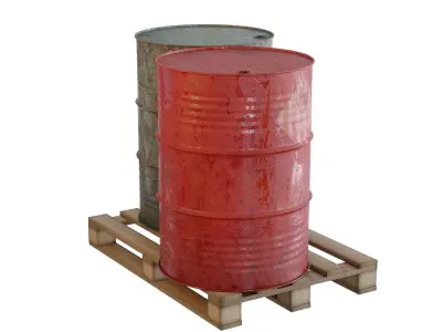 Fuel Barrel 3D model 3D model