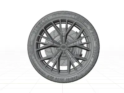 Audi A7 2015 Wheel 3D model
