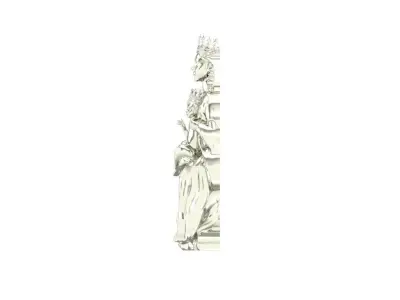 Virgin marry with child  3D print model