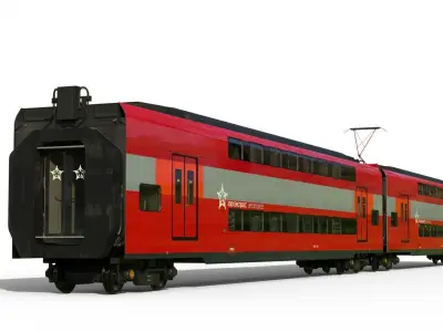 Aeroexpress ESh-2 Stadler KISS 3D model