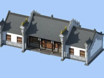 Chinese architecture 3D model
