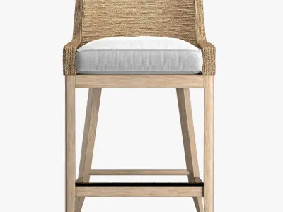 MARISOL SEAGRASS TRACK STOOL 3D model