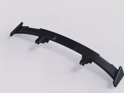 spoiler combo rear wing tuning cars  3D model