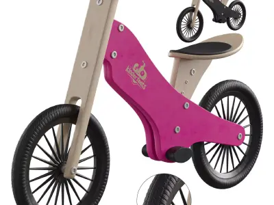 BALANCE BIKE BLACK 3D model