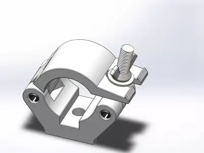 Clamp for pipe 48-51mm 750kg 3D model