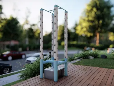 hydroponics 3D model 2 3D model