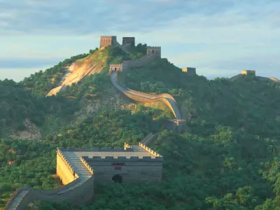 Great Wall of China 3D model from CGTrader