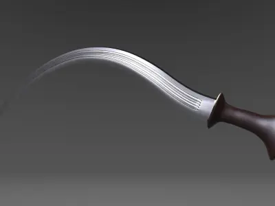 Sword for video game  Free 3D model