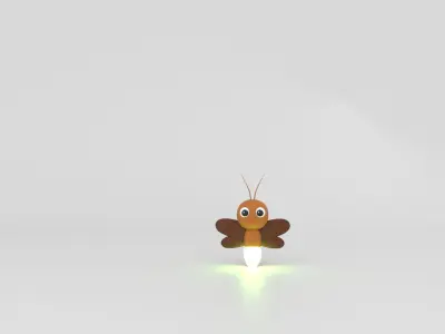 Firefly Low Poly 3D Model Low-poly 3D model
