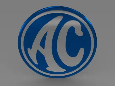 ac logo 3D model by Sergey