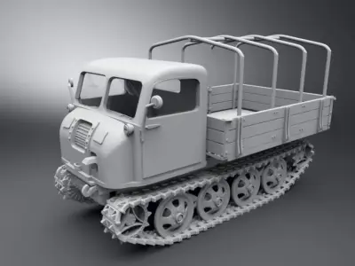 Raupenschlepper Ost Scale model  3D print model