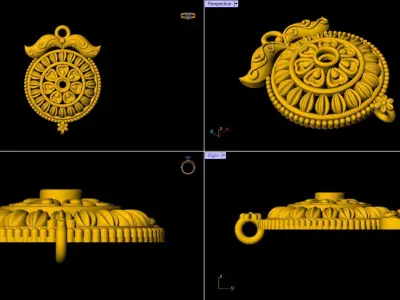 Designer Matt Pendant - 0099 3D print model purchase