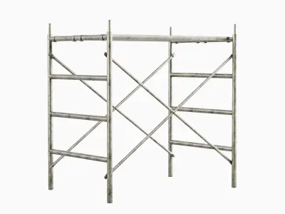 Metal Scaffolding Construction 05 Low-poly 3D model