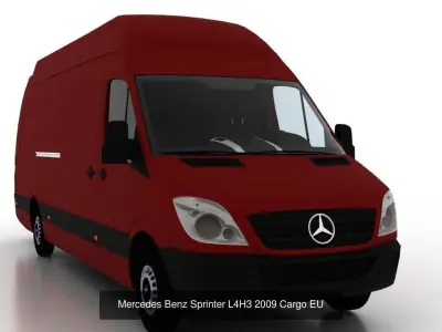 Mercedes Benz Sprinter L4H3 2009 Collection EU 3D Model Pack