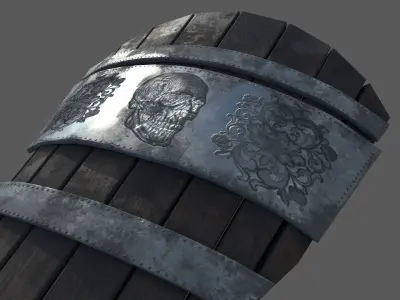 medieval shield Low-poly 3D model buy