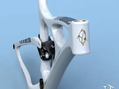 Bike Frame Mojo HD White 3D model