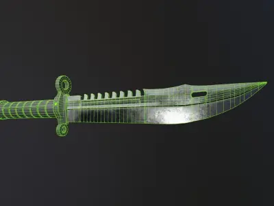 knife tactical 3D model