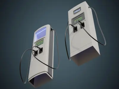 Electric Car Charger 1 Basic 3D model