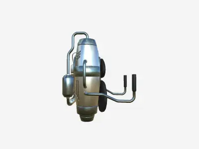 Jetpack A08 Chrome - SciFi Character Design Low-poly 3D model