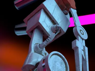battledroid from star wars 3D model