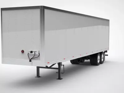 Utility 4000D-X Semi Trailer 3D model