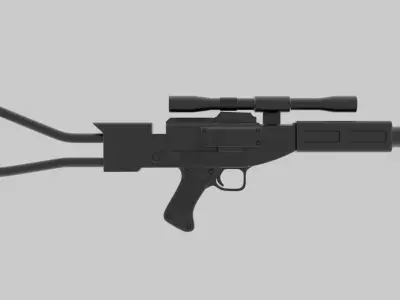 AT-AT Pilot Blaster Rifle 3D model