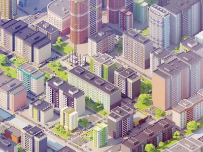 City 8 USSR 3D model