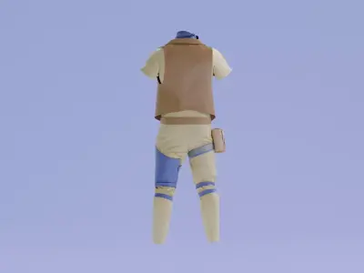 Male Soldier Outfit - 3D Model 3D model