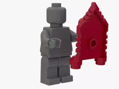 Lego Realsize Shield 3D model