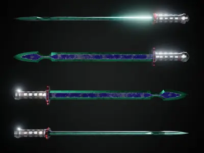 Sword  Low-poly 3D model buy