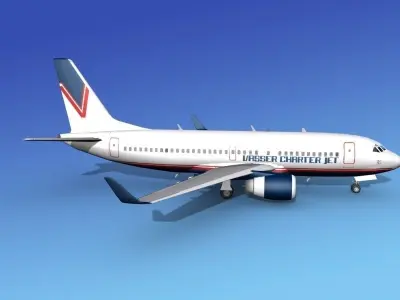 Boeing 737-700ER Vasser Charter Jet 3D model