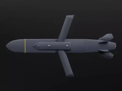 Storm Shadow SCALP-EG Cruise Missile Game Ready Free low-poly 3D model