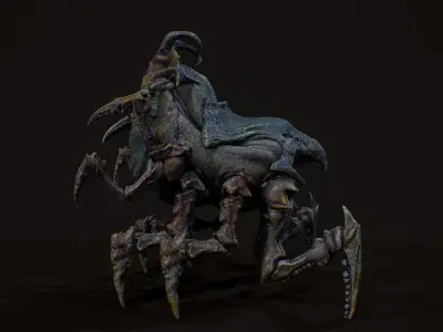 Arachnoid Creature Low-poly 3D model
