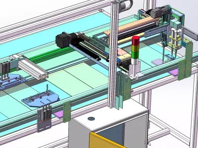 Online PCBA dispensing machine 3D model