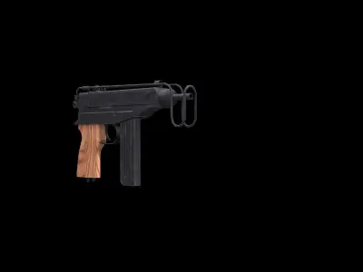 Scorpion vz61 SMG Low-poly 3D model
