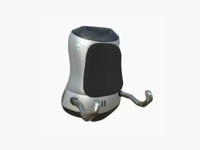 Jetpack J07 Light Steel - SciFi Character Design Low-poly 3D model
